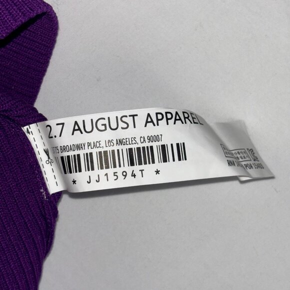 Endless Rose Purple Ribbed Knit Tank - Size M - Picture 5 of 9